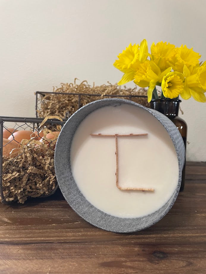 Large Custom Wick Candle